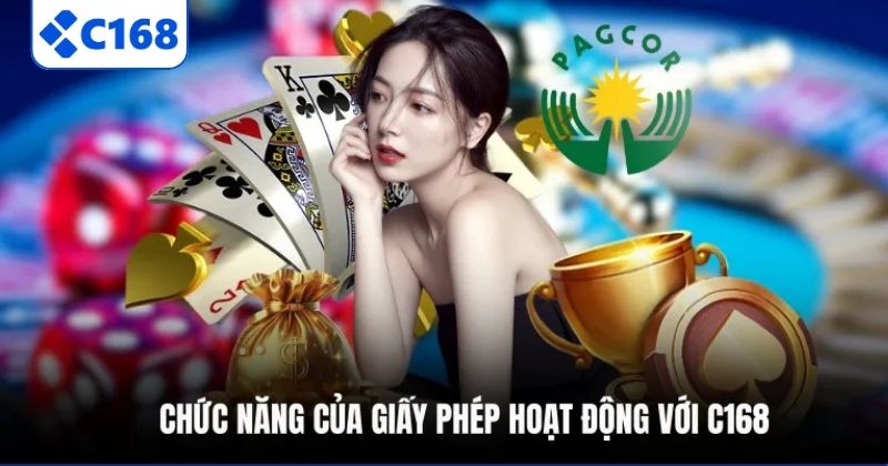 Chức năng của giấy phép hoạt động với C168